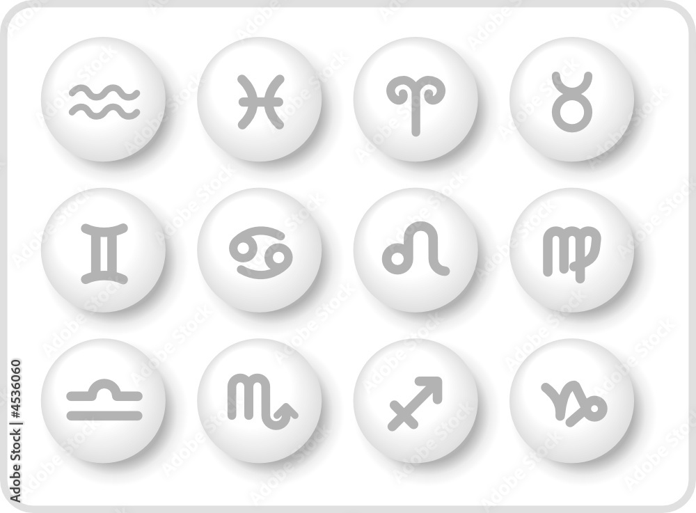Zodiac vector iconset Zodiac vector iconset
