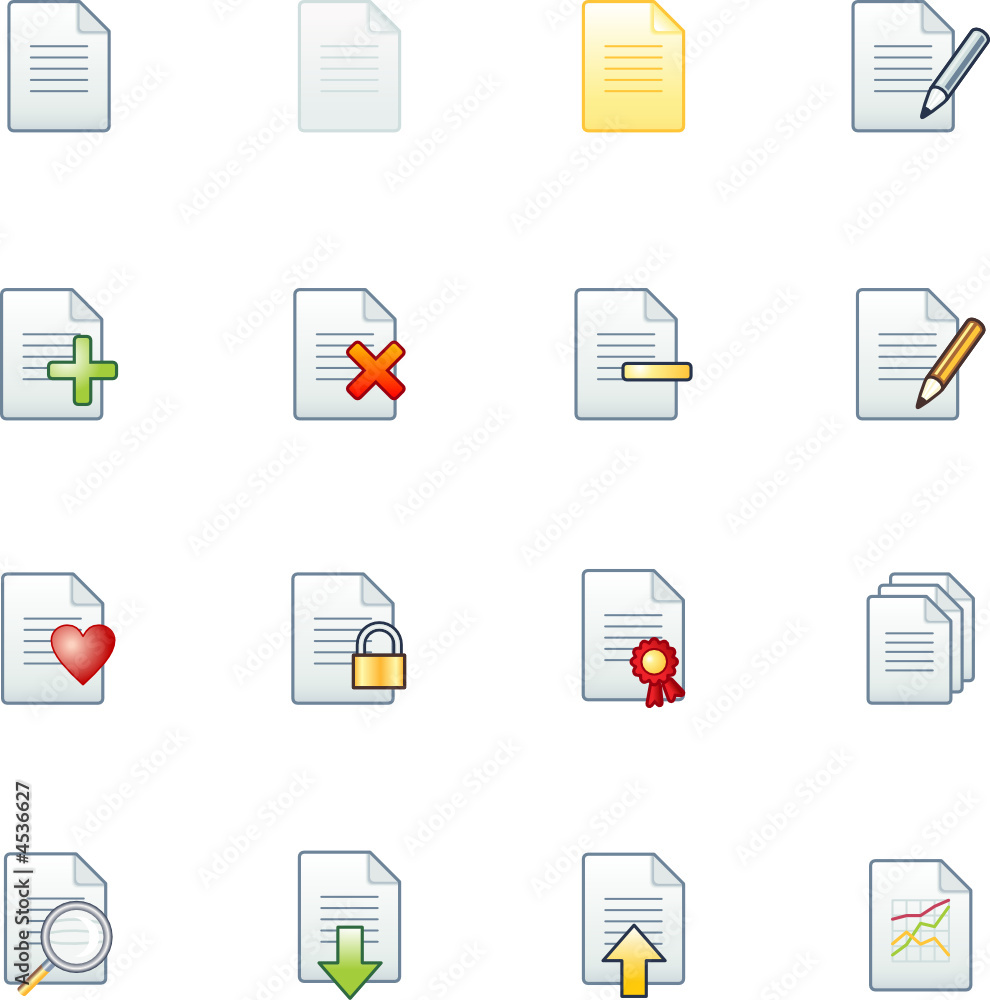 project documents icons