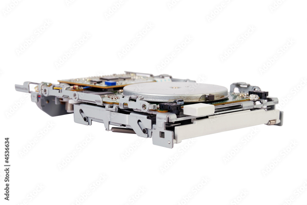 Internal mechanism of a floppy disc drive Internal mechanism of a floppy disc drive