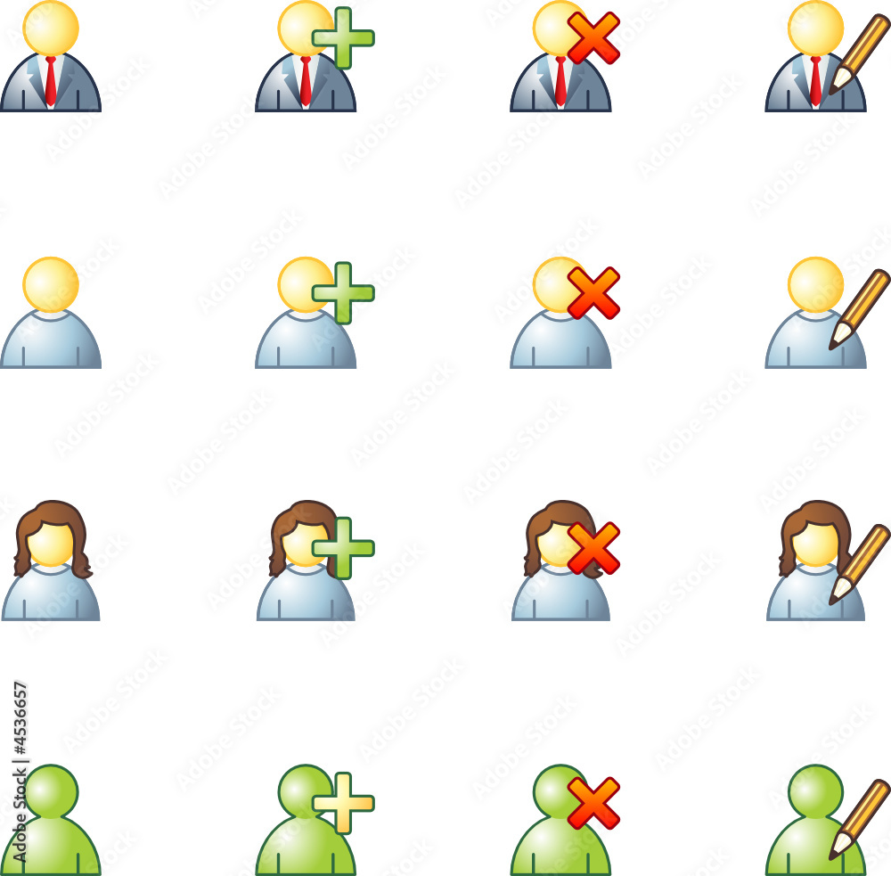 Fototapeta premium project users icons