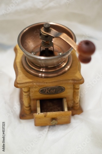 The vintage coffee mill photo