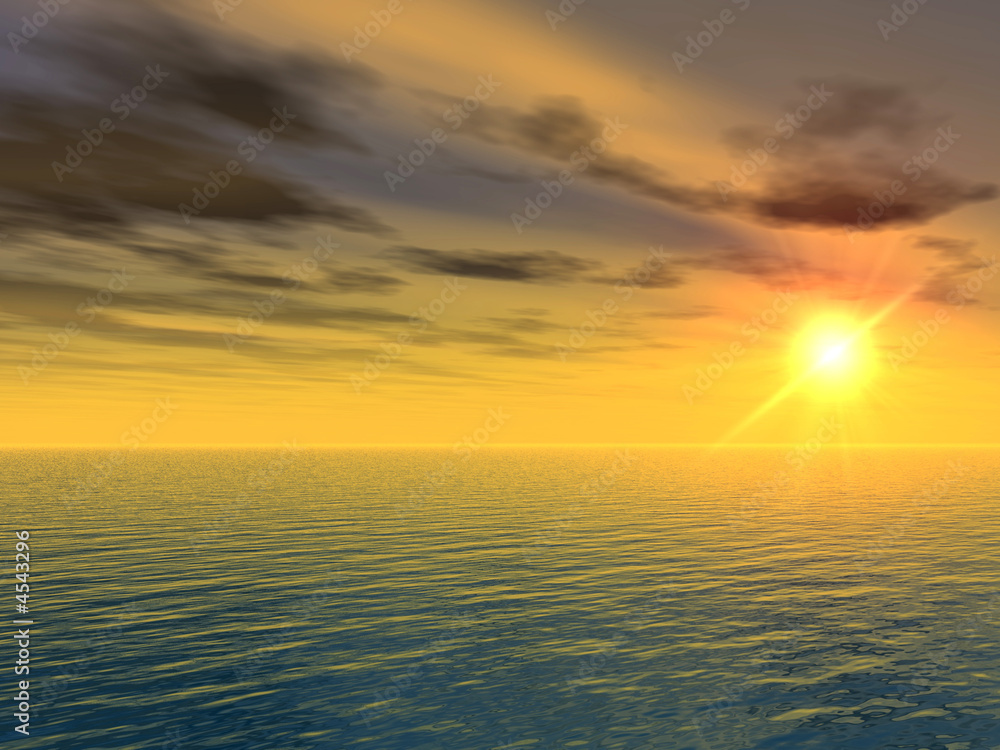 Fototapeta premium Sea sunset