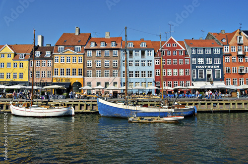 Nyhavn in Copenhagen Denmark