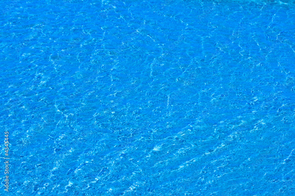 Bright blue beach water