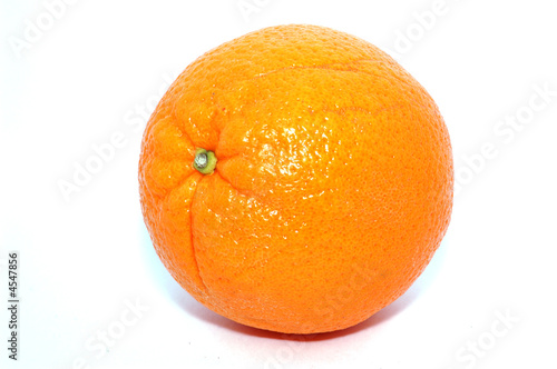 Large orange isolated on a white background.