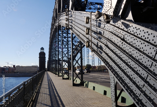 St. Petersburg. Peter the Great Bridge. construction. Neva. photo