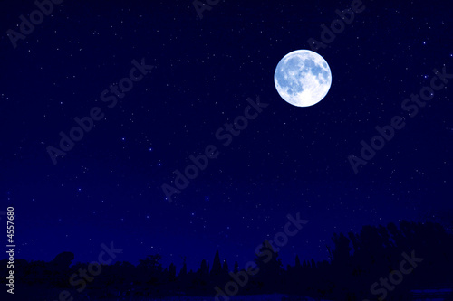 Canvas-taulu moon landscape