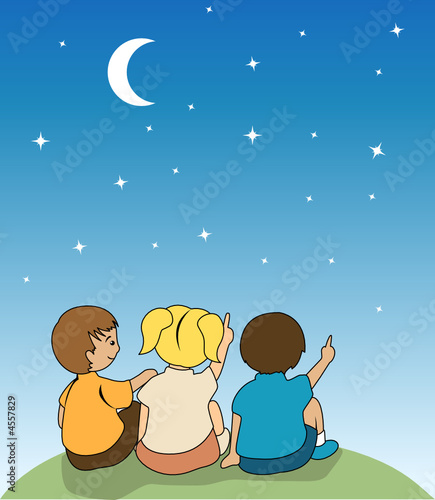 Kids watching the Stars