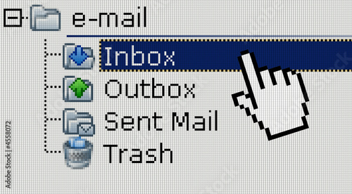 Email communication concept