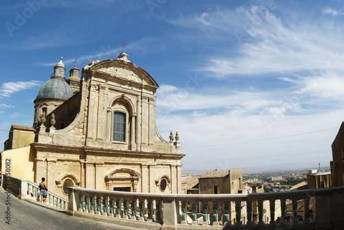 Caltagirone tourist and church of Santa Maria del Monte