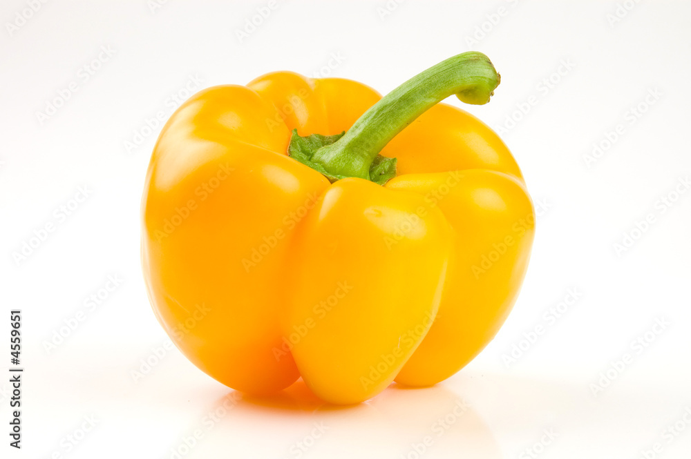 Yellow bell pepper isolated Yellow bell pepper isolated