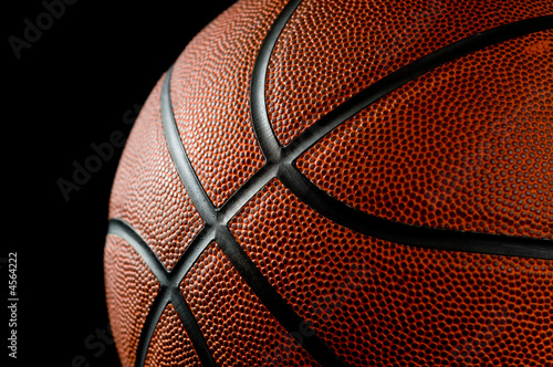 Fotografie Basketball on black