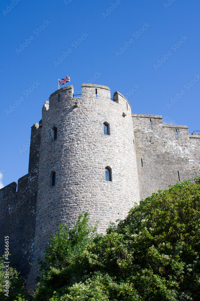 Massive Stone Tower in Pembroke Castle