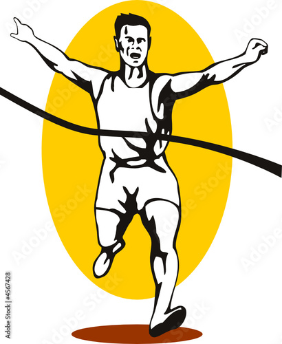Sprinter finishing first
