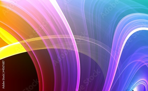 Colorful 3D rendered fractal design  abstract background 