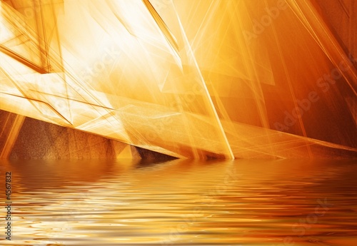 Fototapeta Naklejka Na Ścianę i Meble -  Colorful 3D rendered fractal design (abstract background)