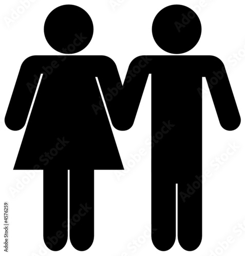 silhouettes d'un couple se tenant la main
