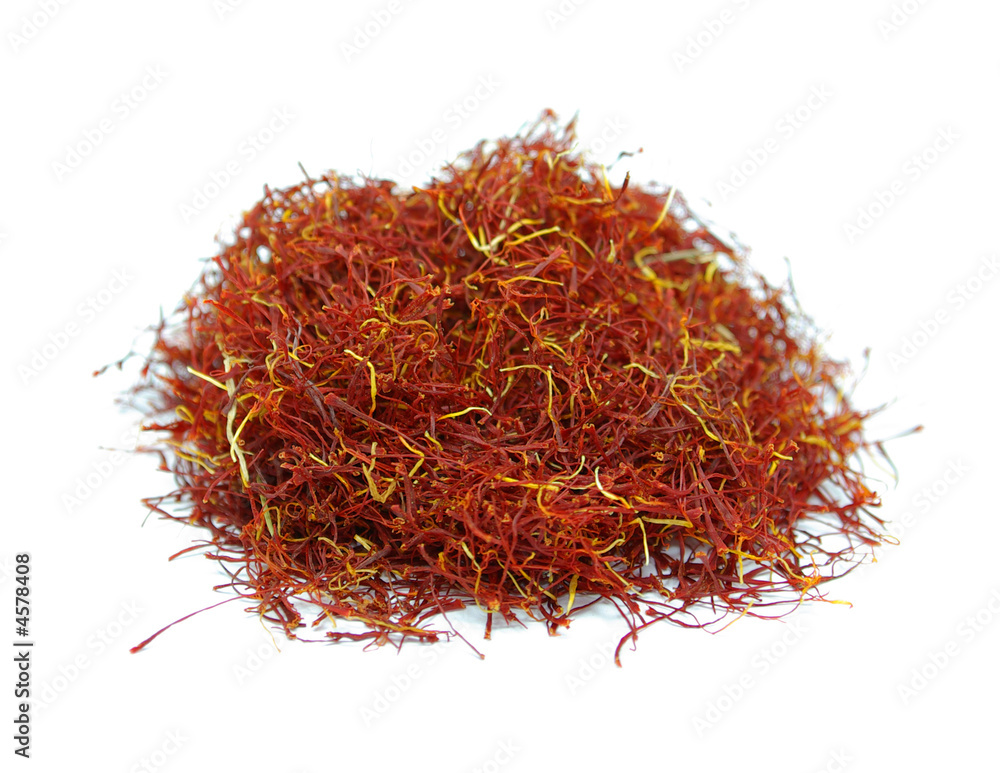 Naklejka premium saffron: Red gold