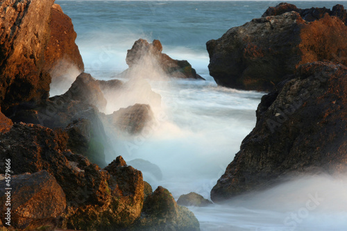Stones and sea surf