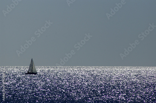 Sailboat in Sunlight