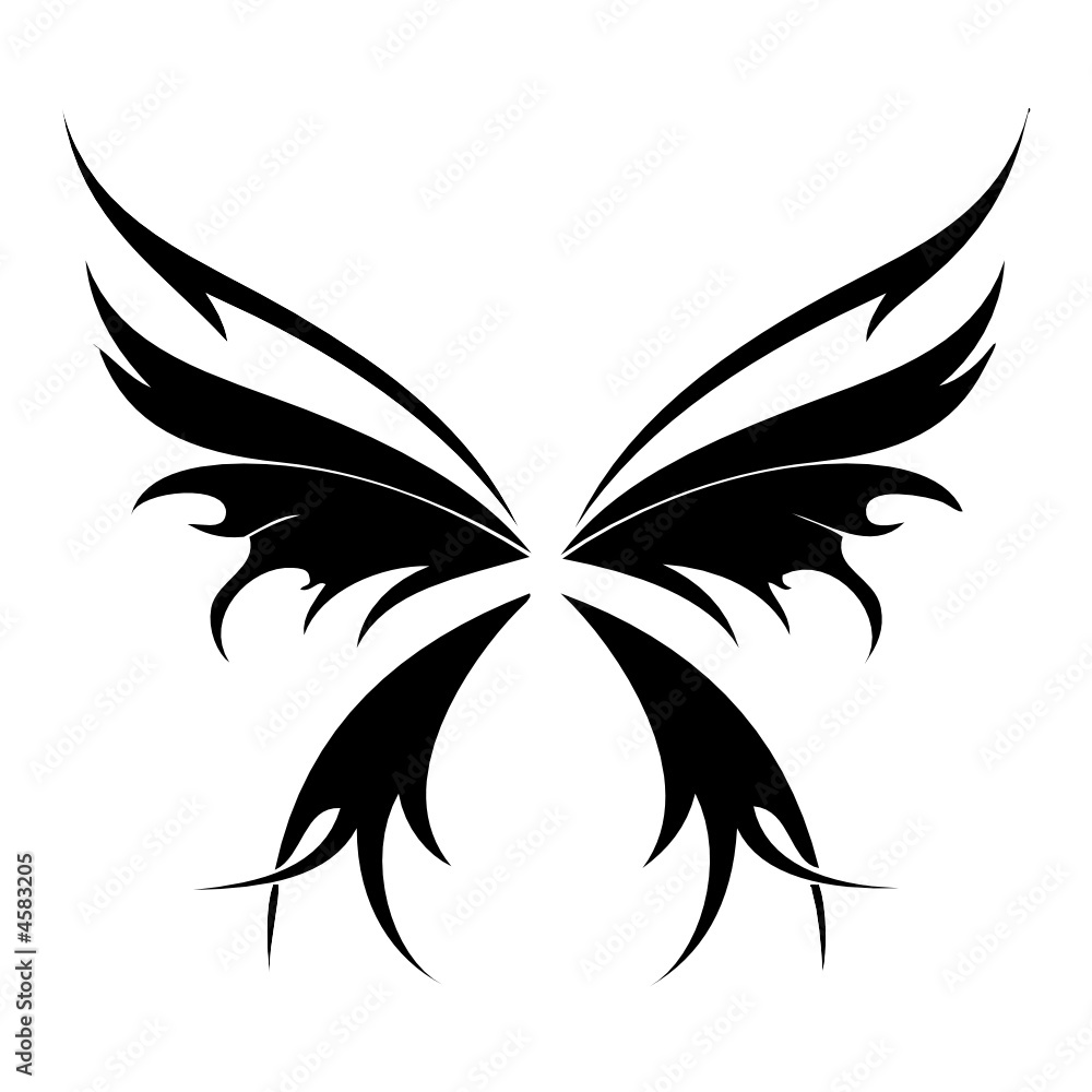 butterfly vector tatoo