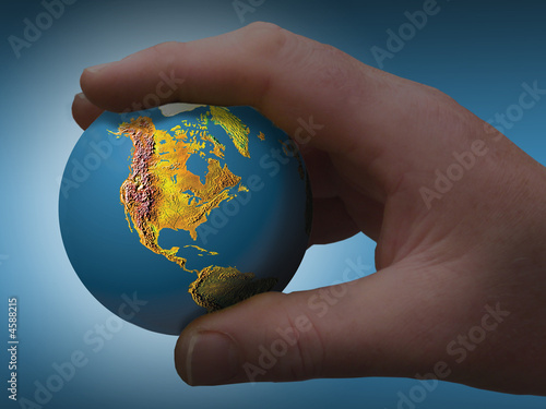Принти на полотні America in your hand