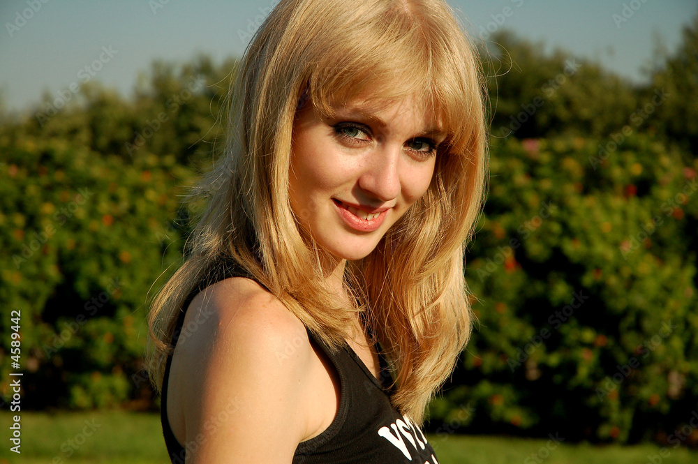 Naklejka premium Girl