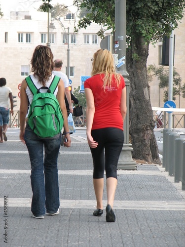 Girls walking