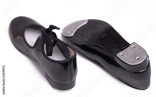 Canvas-taulu Girls tap dance shoes