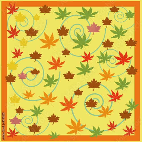 autumn leaves frame