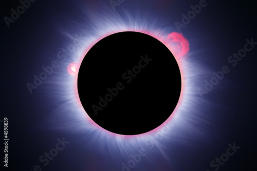 Ideal solar eclipse photo