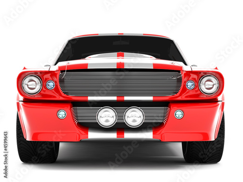 Red Classical Sports Car