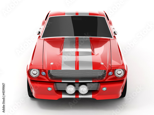 Fototapeta Red Classical Sports Car