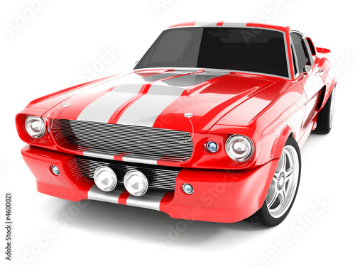 Red Classical Sports Car