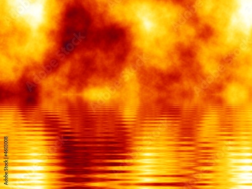 water and fire fractal background