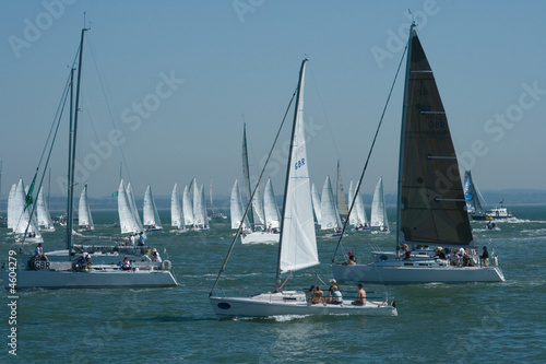 Canvas Print Cowes boat race