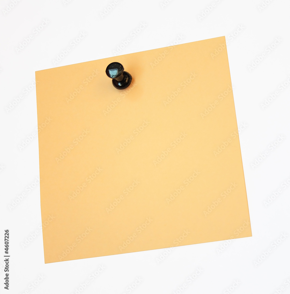 note with tack note with tack
