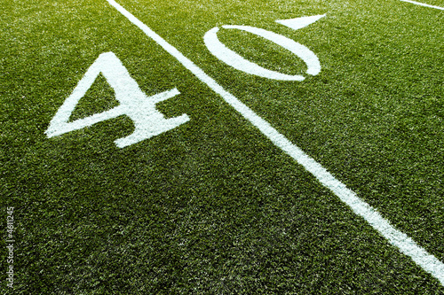 Football Field on 40 Yard Line