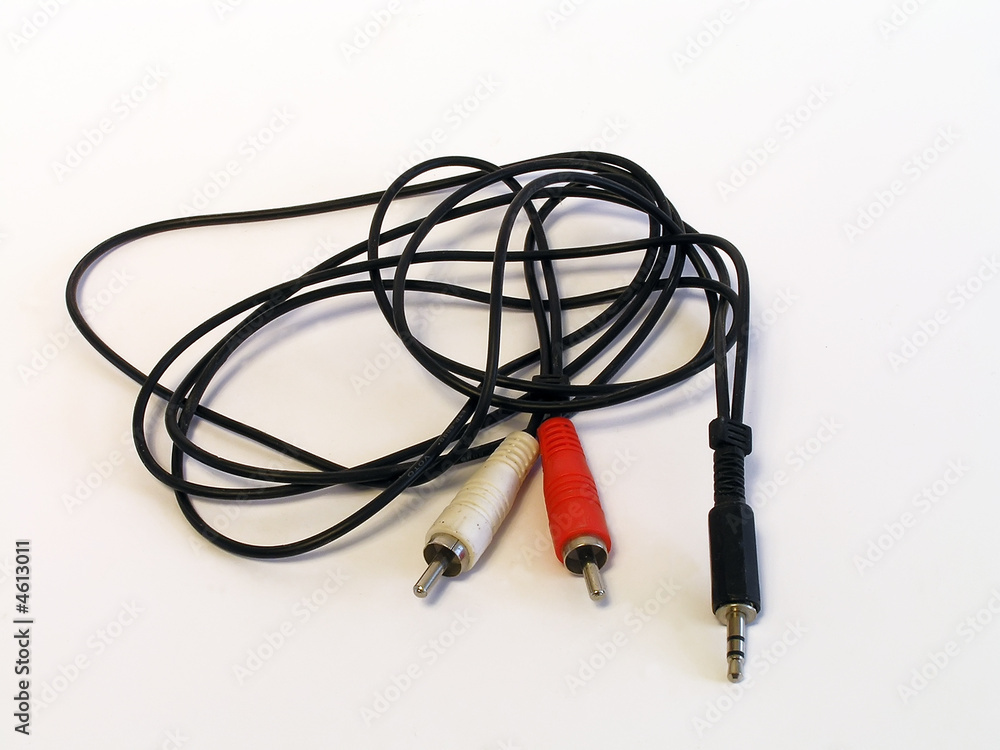 The isolated cable on a white background The isolated cable on a white background