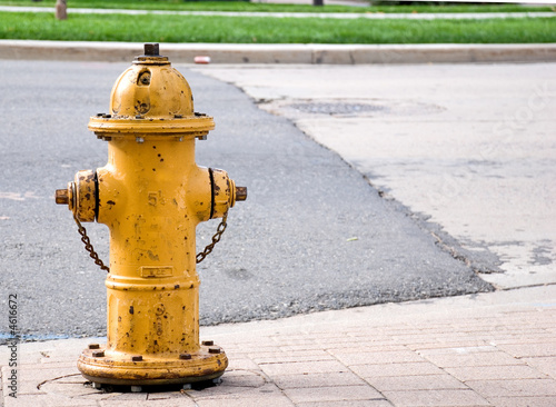 yellow fire hydrant