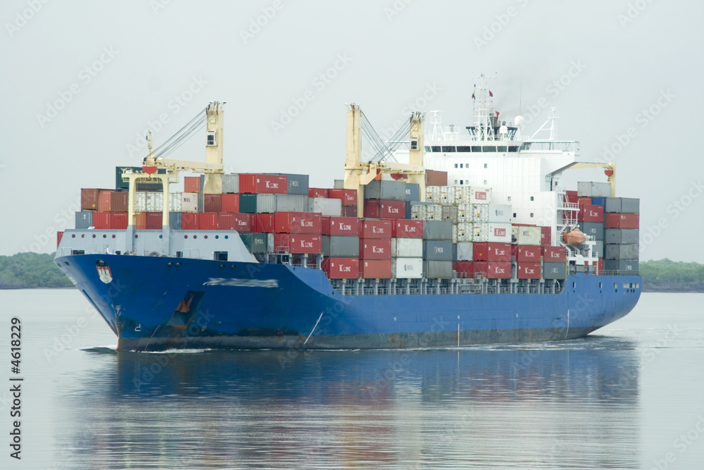 Fototapeta premium containerschiff