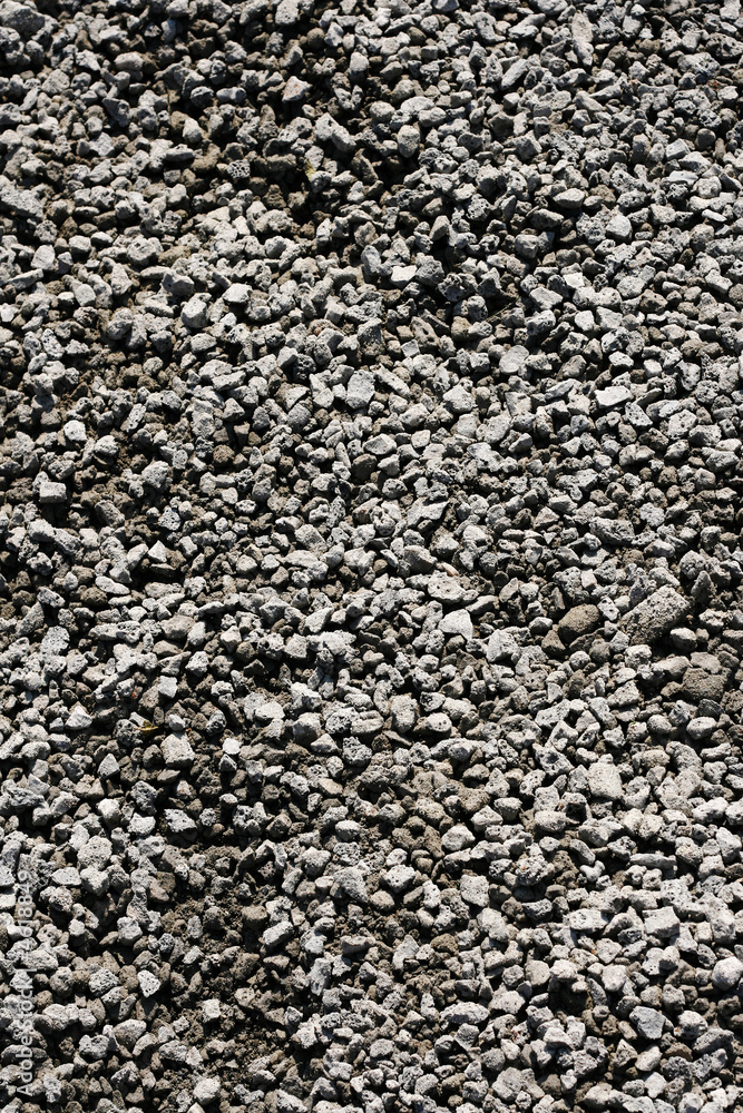 Texture of granite grey rubble
