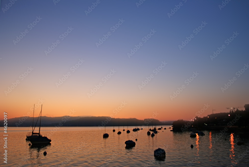 evening on the lake