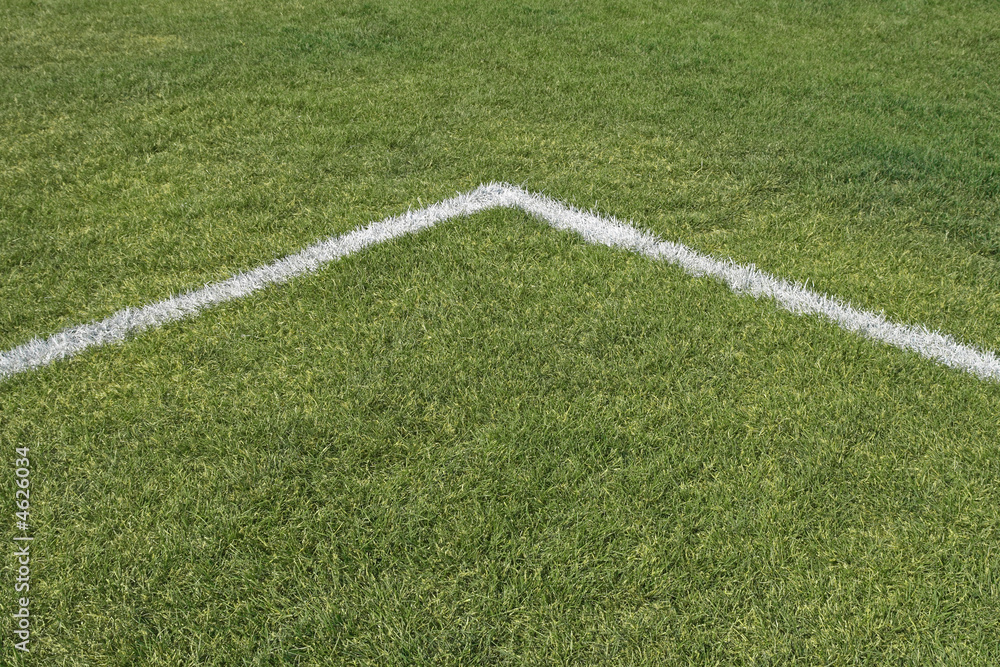 Corner lines of a playing field