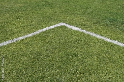 Corner lines of a playing field