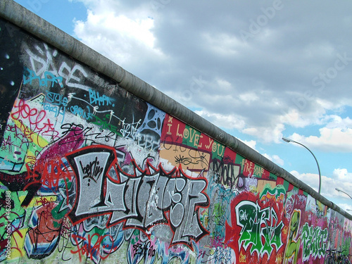 Colourful Berlin Wall photo