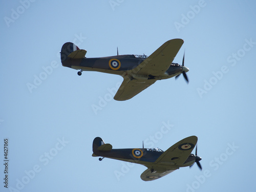 Fotografie, Obraz Vintage aircraft patrolling the skies  in the UK