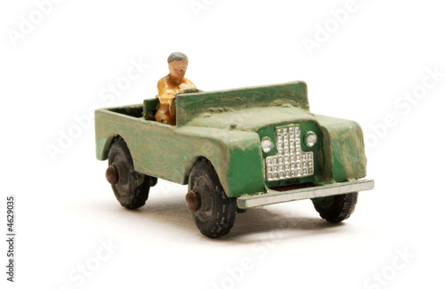 Billede på lærred Landrover Jeep toy scale model