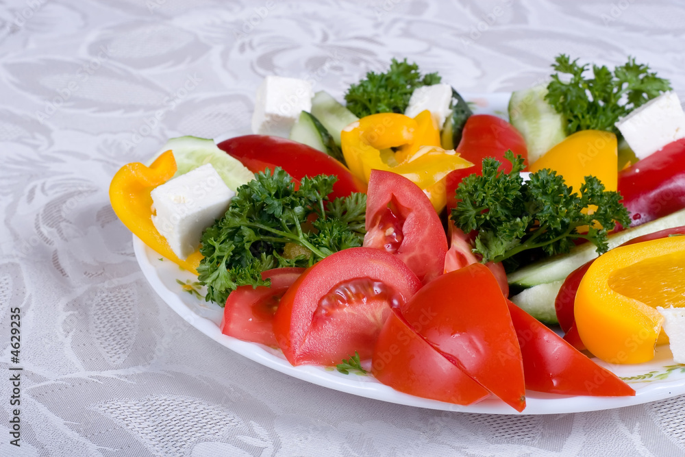 plate vegetables