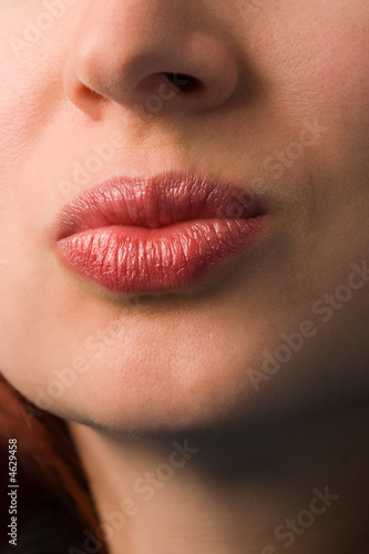 woman lips close-up